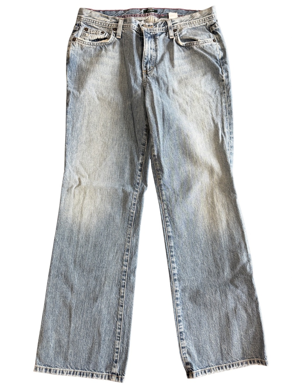 Vintage J.Crew Boyjean 2004 USA Made 100% Cotton Light Wash Jeans 4 Short